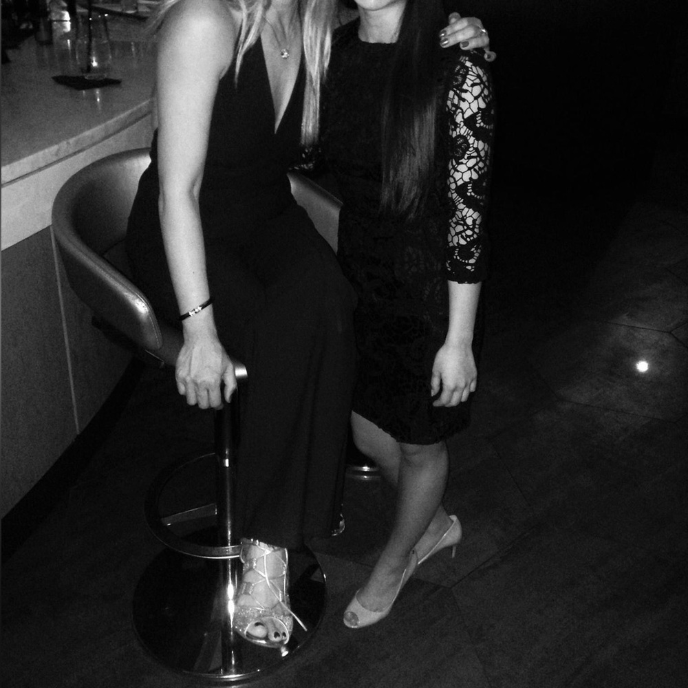 Black lace dress